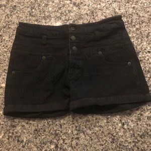 Mossimo High-Waisted Black Jean Shorts